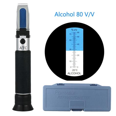 0 80 alcohol refractometer|alcohol concentration tester in drink.